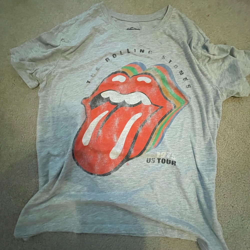 Rolling Stones Gray Graphic Kids T-Shirt